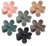 Matte Flower Hair Clips, Large Rectangle Hair Claw Clips for Women Thin Thick Curly Hair 6 Pack
