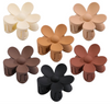 Matte Flower Hair Clips, Large Rectangle Hair Claw Clips for Women Thin Thick Curly Hair 6 Pack