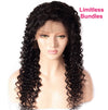 Virgin Deep Wave Lace Closure Wig