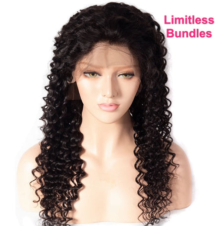 Virgin Deep Wave Lace Closure Wig