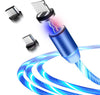 GlowMag™ Magnetic Charging Cable with Flowing LED Lights (iPhone & Android Compatible)