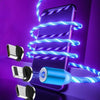 GlowMag™ Magnetic Charging Cable with Flowing LED Lights (iPhone & Android Compatible)